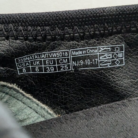 Vionic Natalia Ballet Flats Shoes Women's Size 8 US 39 EU Black Leather Slip On - Picture 9 of 9